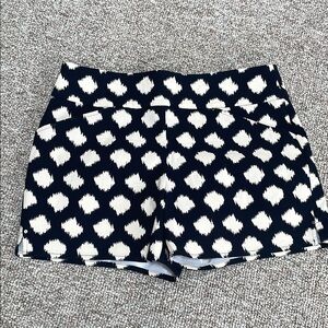 INC International Concepts High Waist Black and White Shorts Size 12. NWOT